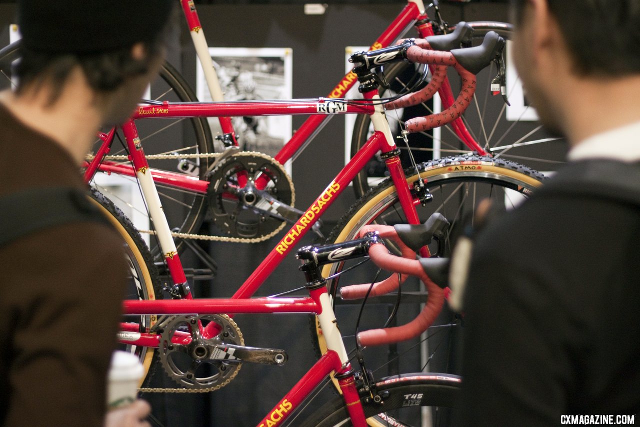Richard Sachs\' bikes are always a draw, but barely change from year to year.  Nahbs 2012. ©Cyclocross Magazine