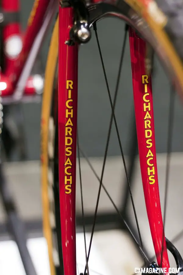 You can\'t miss the Richard Sachs logo at Nahbs 2012. ©Cyclocross Magazine