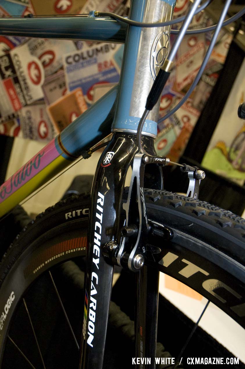 Ritchey Super Logic carbon wheels and WCS fork were featured on DeSalvo’s cyclocross build. © Kevin White
