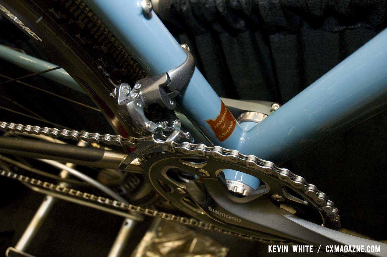 DeSalvo bicycles are made in Ashland, Oregon by Mike DeSalvo who specializes in TIG welded steel and titanium frames. © Kevin White