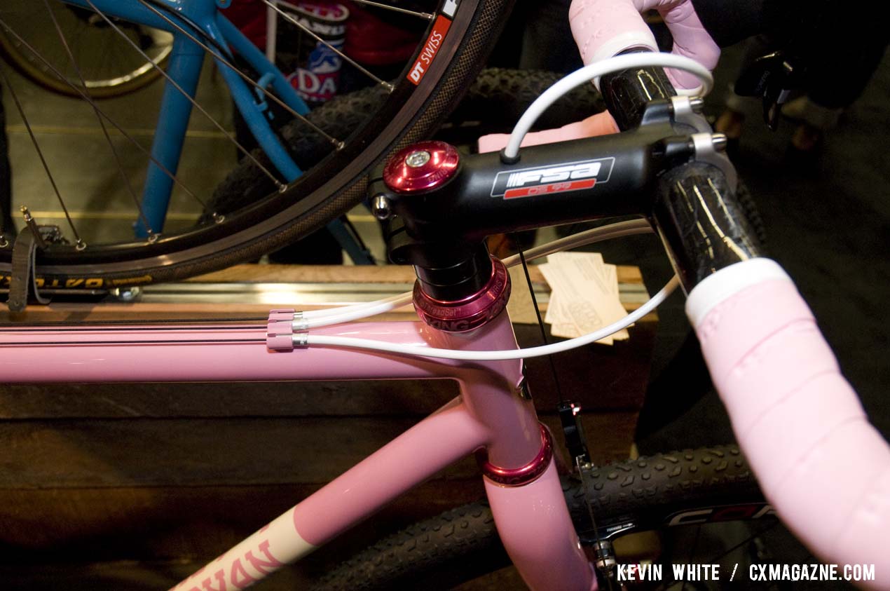 The FSA stem doubles as a front cable stop. © Kevin White
