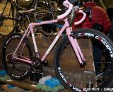 The custom pink Ira Ryan on display was built for Catherine Moore (Bicycles Outback), the 2011 Women’s Texas state cyclocross champion. © Kevin White