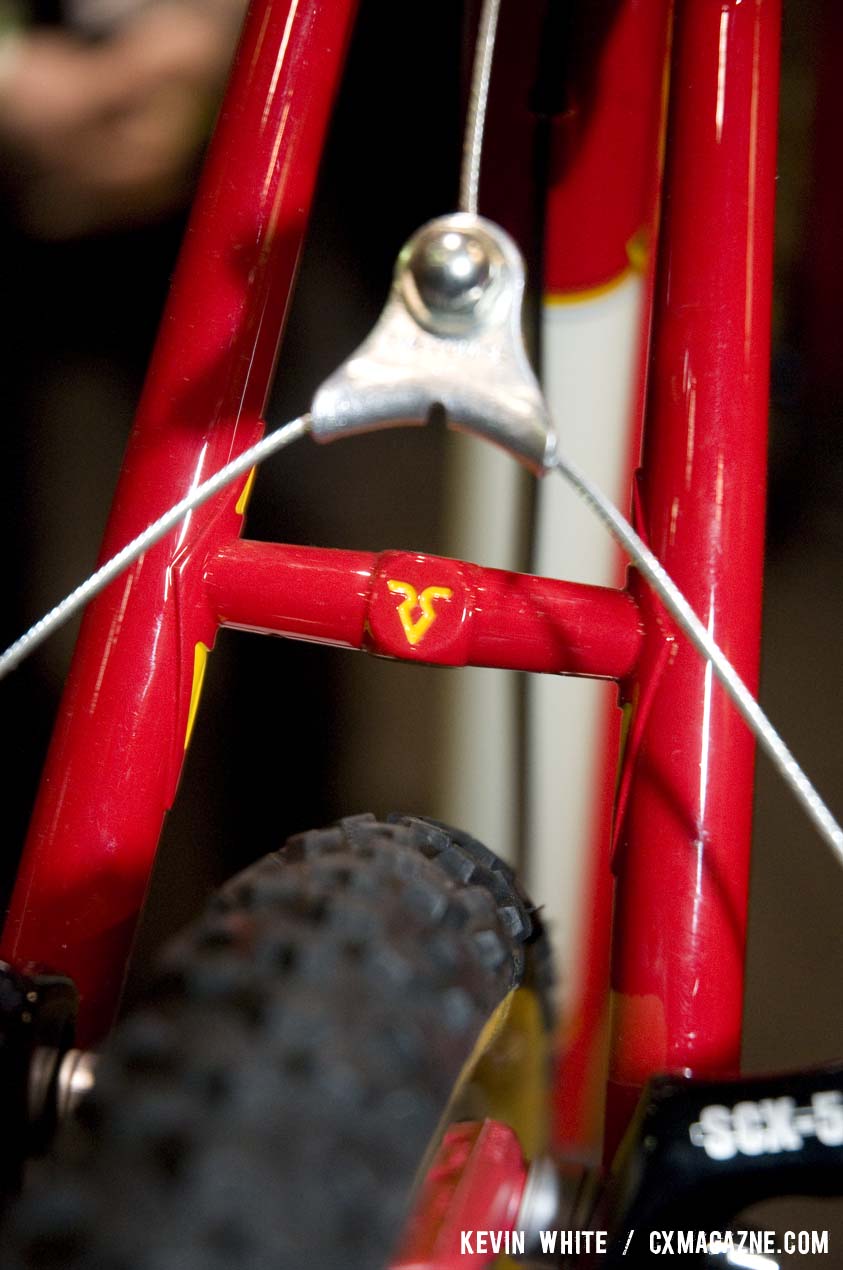 The Richard Sachs\' logo is carried on the seat stay bridge. © Kevin White