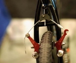Caletti Cycles' 'cross rig features a minimalist cable routing solution. ? Bill Schieken/www.cxhairs.com