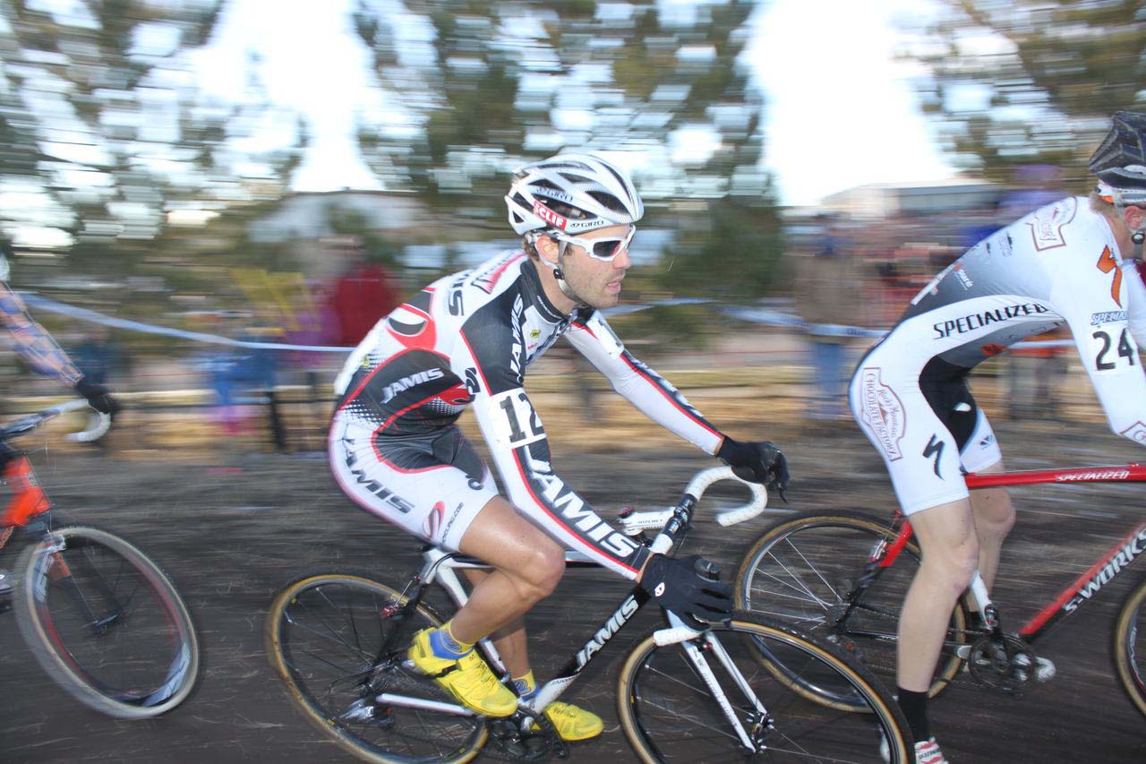 Jesse Anthony working in a chase group. ? Cyclocross Magazine