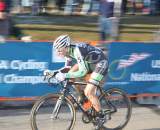 Powers drilling it through the start/finish. ? Cyclocross Magazine