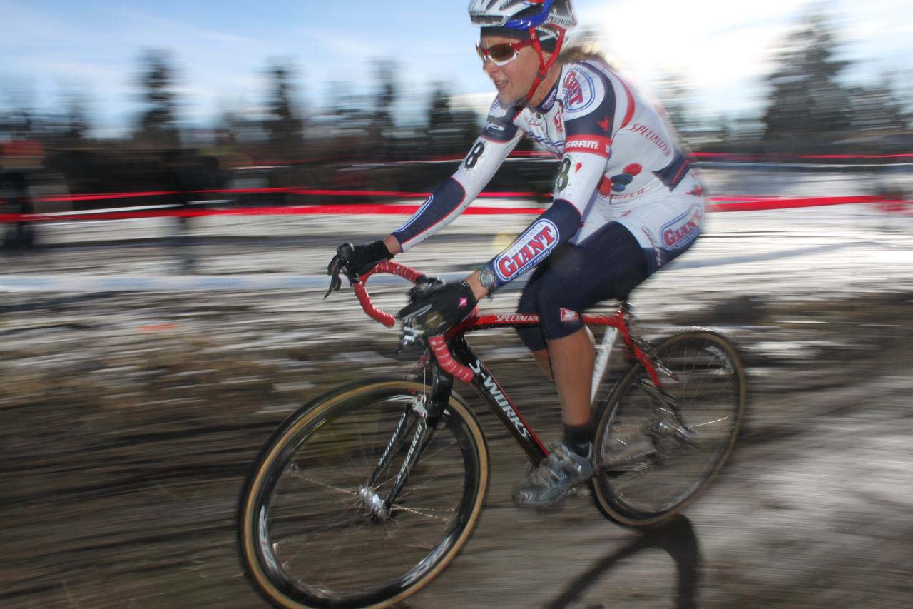 Meredith Miller rode strong and steady all race long to finish second. ? Cyclocross Magazine