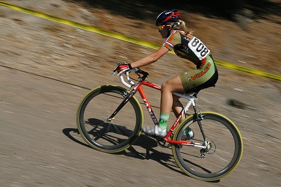 Reigning 15-16 year old Women's National Cyclocross Champion Alexis Ryan. ? Jordan May