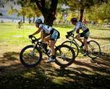 Kendal Ryan (l) is looking for a &#039;cross jersey to complement her track National Champions jersey. ? Mark Colton
