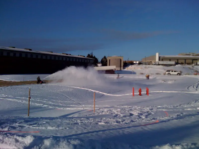 Clearing snow around the beer garden ? Henry Abel