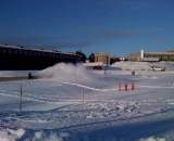 Clearing snow around the beer garden ? Henry Abel