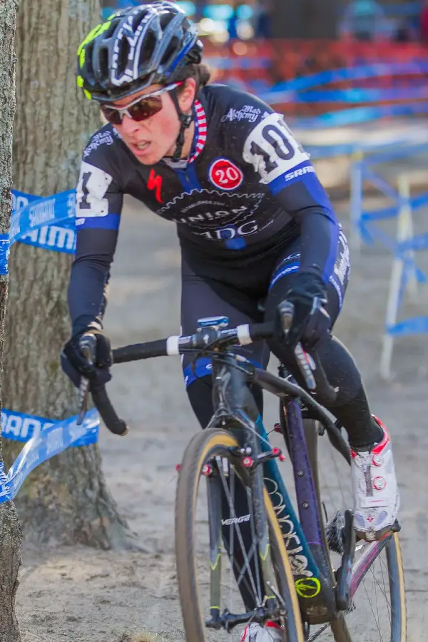 Arley Kemmerer (C3 Twenty20 Cycling) with her game face on. © Todd Prekaski