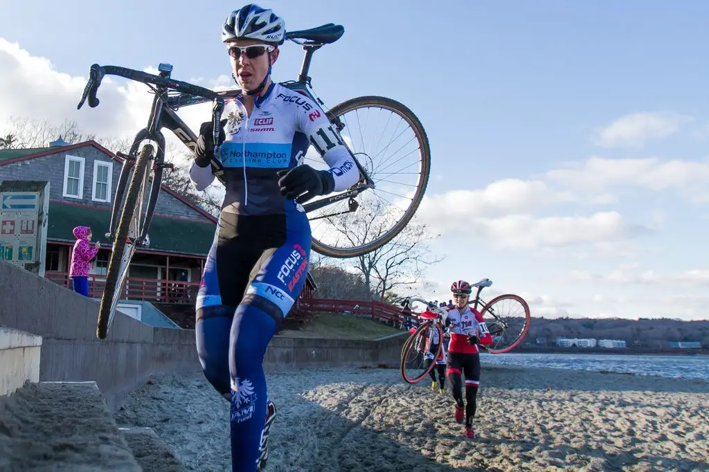 Christina Birch (JAM Fund-NCC) running the sand. © Todd Prekaski