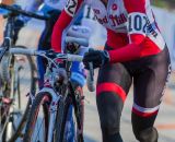 Maureen Bruno Roy (Bob's Red Mill p/b Seven Cycles) running a section of the course. © Todd Prekaski