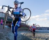 Christina Birch (JAM Fund-NCC) running the sand. © Todd Prekaski