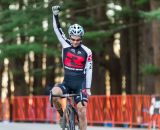 Justin Lindine (Redline-NBX) celebrates his victory. © Todd Prekaski