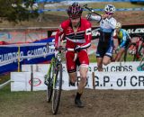 Shawn Milne heads up the charge in the Elite Men's race. © Todd Prekaski