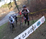 Josh Dillon leads Adam Myerson over the barriers ? Paul Weiss