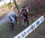 Josh Dillon leads Adam Myerson over the barriers ? Paul Weiss