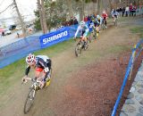 Justin Lindine heads up the chase. ©Natalia Boltukhova | Pedal Power Photography