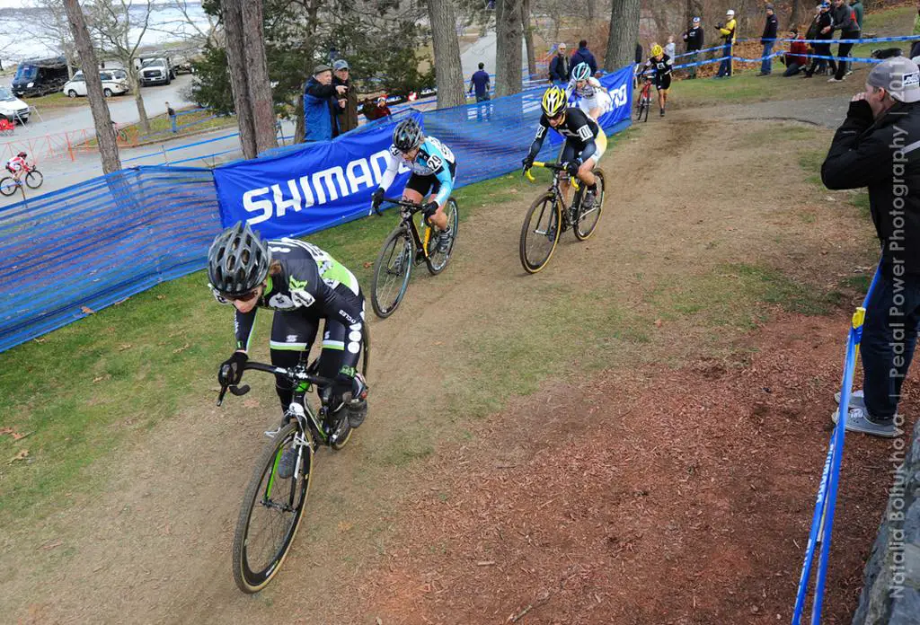 Annis, Van Gilder and Smith at the front with Bruno Roy and Crystal Anthony. © Natalia Boltukhova | Pedal Power Photography