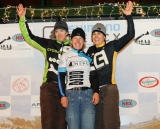 Shimano Elite Series Podium (L to R): Sally Annis, Laura Van Gilder, Andrea Smith. © Natalia Boltukhova | Pedal Power Photography