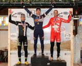 The men's podium (L to R) Driscoll, Keough, Heule. © Natalia Boltukhova | Pedal Power Photography