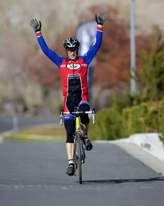 Don Myrah wins the Masters A race. NCNCA 2010 Cyclocross Districts. © Tim Westmore