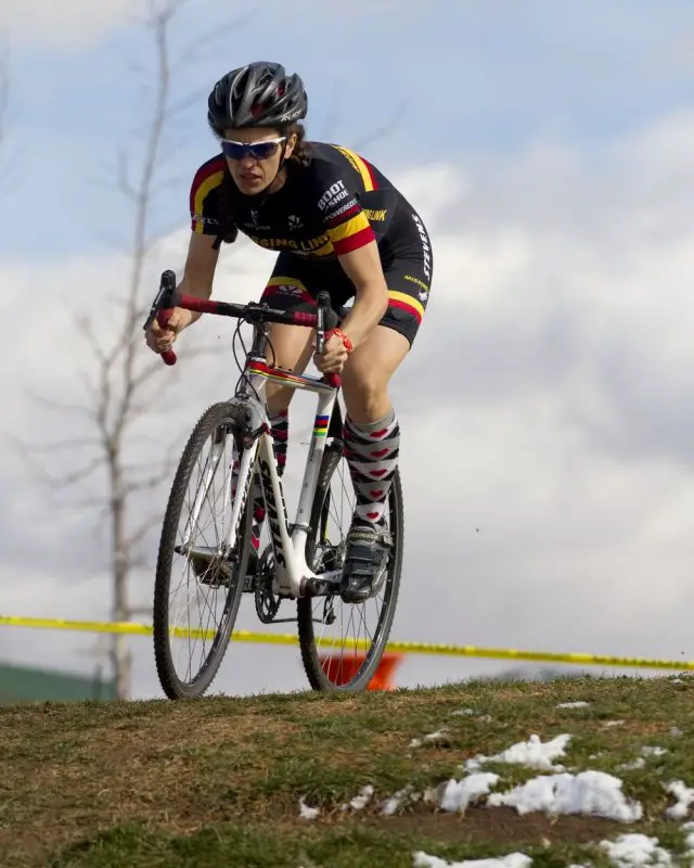 Emily Thurston finished third at the NCNCA 2010 Cyclocross Districts. © Tim Westmore