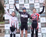 Brian Lopes (Oakley/Ibis) takes the top step of the Elite men's podium ©Dave Sheek