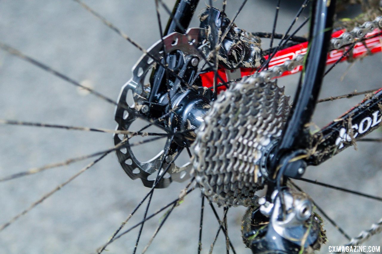 Niels Albert\'s disc brake-equipped Colnago Prestige at the 2013 Koppenbergcross. © Cyclocross Magazine