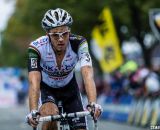 Niels Albert  with Shimano disc brakes at the 2013 Koppenbergcross. © Cyclocross Magazine