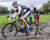 Niels Albert's with Shimano disc brakes at the 2013 Koppenbergcross. © Cyclocross Magazine