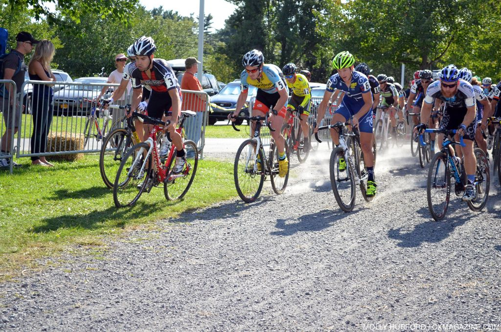 The men\'s start at Nittany Lion Cross Day 1. © Cyclocross Magazine