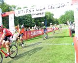 Todd Wells takes the sprint finish at Nittany Lion Cross Day 1. © Cyclocross Magazine