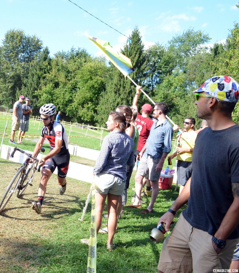 The heckle crew at Nittany Lion Cross Day 2 2013. © Cyclocross Magazine