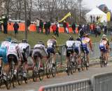 The chase groups were large behind the leaders. ? Bart Hazen