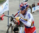 Stybar crests the stairs at Nommay. ? Bart Hazen