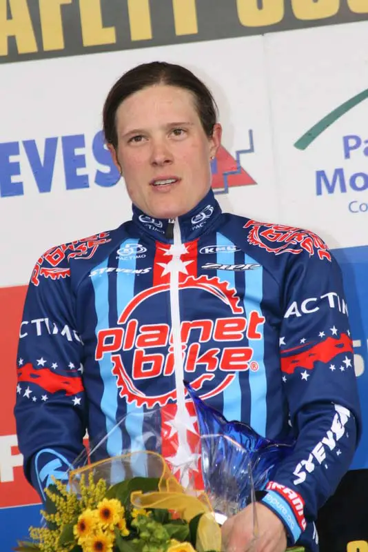 Compton made it to the top of her second consecutive World Cup podium. ? Bart Hazen