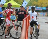 Pre-race high fives. ©  Jeff Bramhall