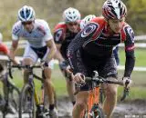 John Proppe Team Lake Effect-Bike Authority takes a first lap lead during Two Days in Dublin, Ohio State Cyclocross Championships. © Greg Sailor - VeloArts.com