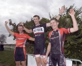 The podium, with Ernesto Marenchin on the 2nd step at Two Days in Dublin, Ohio State Cyclocross Championships. © Greg Sailor - VeloArts.com