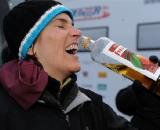 Christine Vardaros celebrates the end of the official season. ? Francois Buyssens