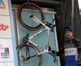 Erwin Vervecken is hanging up the cross bike. © Bart Hazen