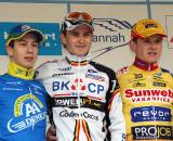 The U23 podium in Oostmalle. ? Bart Hazen