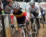 Sanne Cant was one step behind Van den Brand on both podiums in Oostmalle. ? Bart Hazen