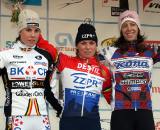 Cant (l), Van den Brand and Wyman on the overall podium. ? Bart Hazen