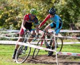 Spencer Petrov, right,  stuck with Gavin Haley early in the race. © Kent Baumgardt