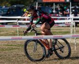 Chloe Dygert soloed away early for the Elite Women’s win. © Kent Baumgardt