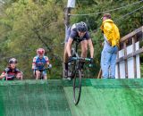 Woodring is first on the flyover. © Kent Baumgardt